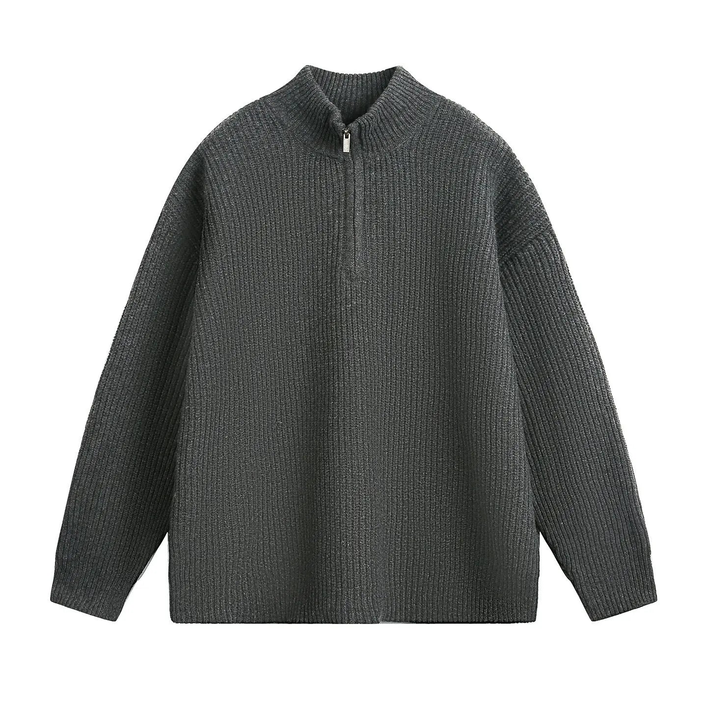 Half zip stand up collar sweater for men Markonline
