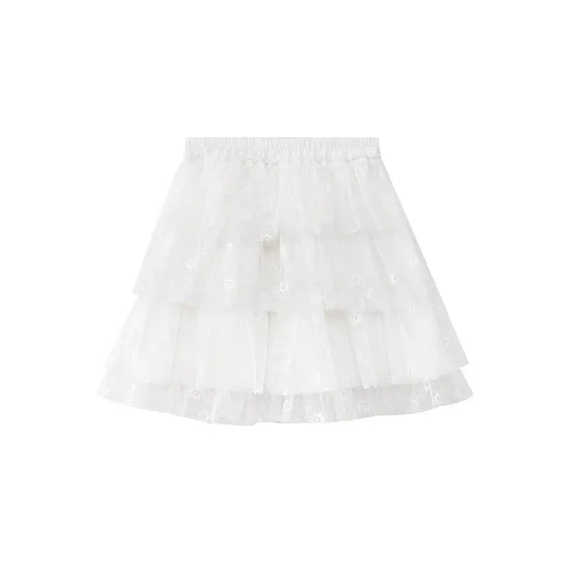 Lace cake short skirt for women eprolo
