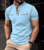 POLO shirt stand collar pocket men's sports polo shirt Markonline