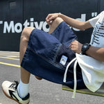 Retro large pocket workwear denim shorts for men Markonline