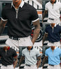 Solid color POLO zipper men's polo shirt T-shirt Markonline