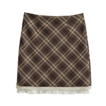 Plaid skirt for women eprolo