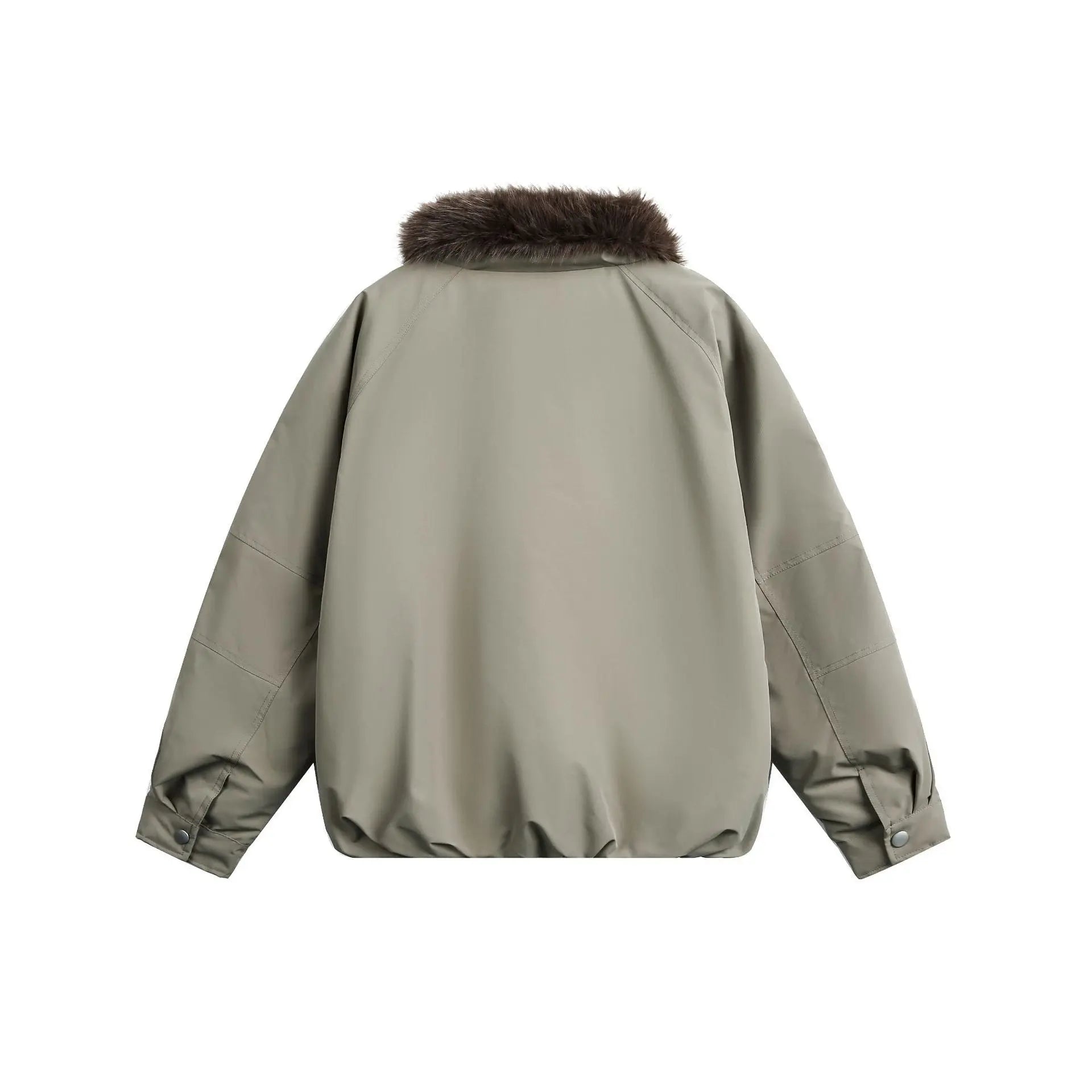 Hooded Parka with Large Pockets Down Jacket Coat eprolo