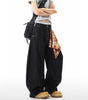 Plaid Baggy High Waist Zipper Jeans for Men and Women &ndash; Loose Wide Leg Oversized Pants Markonline