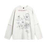 Two washed fake T-shirts with long sleeves for men Markonline