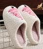 White Plush Christmas Tree Color Contrasted Liner House Slippers Markonline