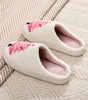 White Plush Christmas Tree Color Contrasted Liner House Slippers Markonline