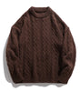 Solid color round neck sweater for men Markonline