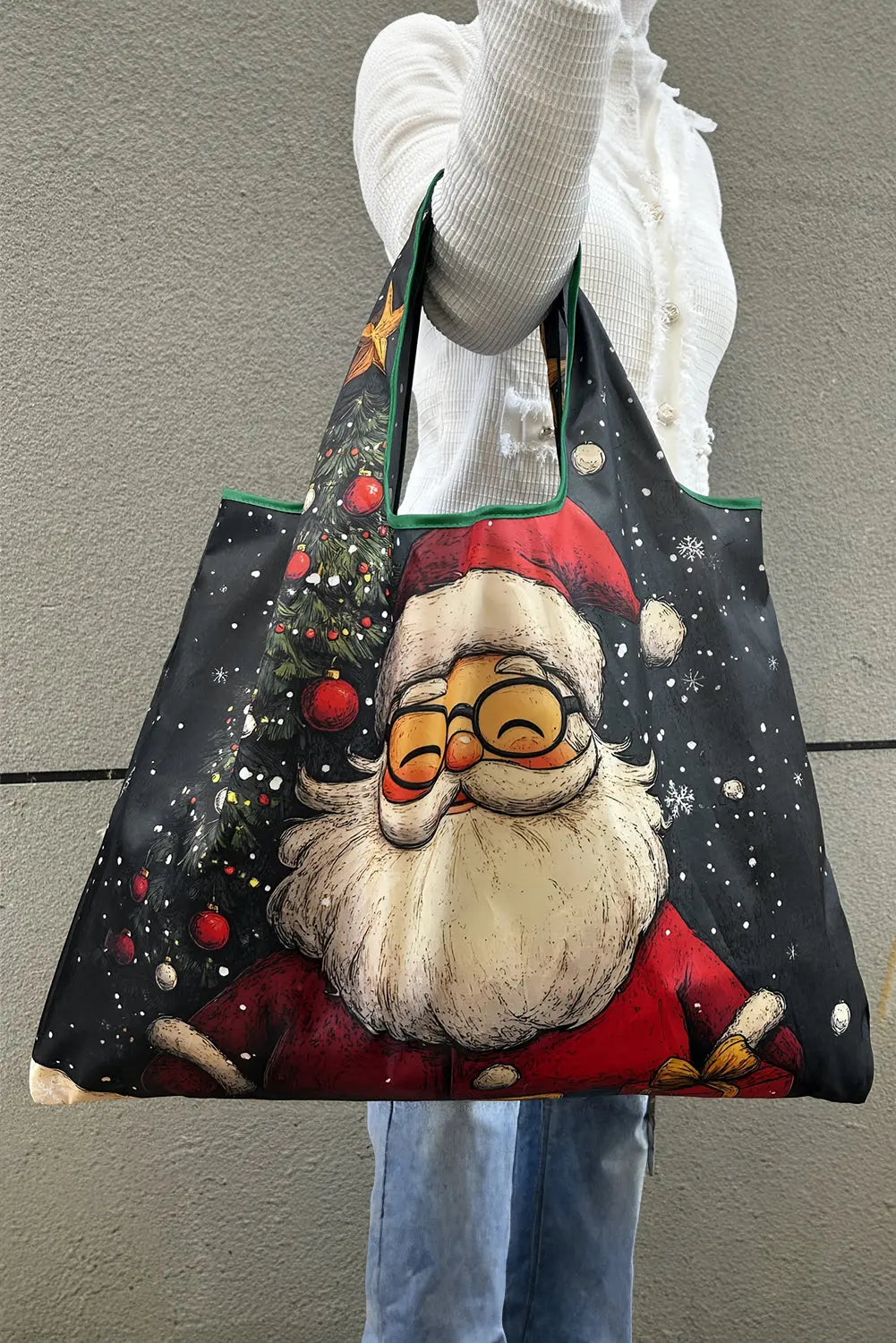 Bluing Large Foldable Christmas Holiday Reusable Oxford Bag Dear-Lover Dropshipping