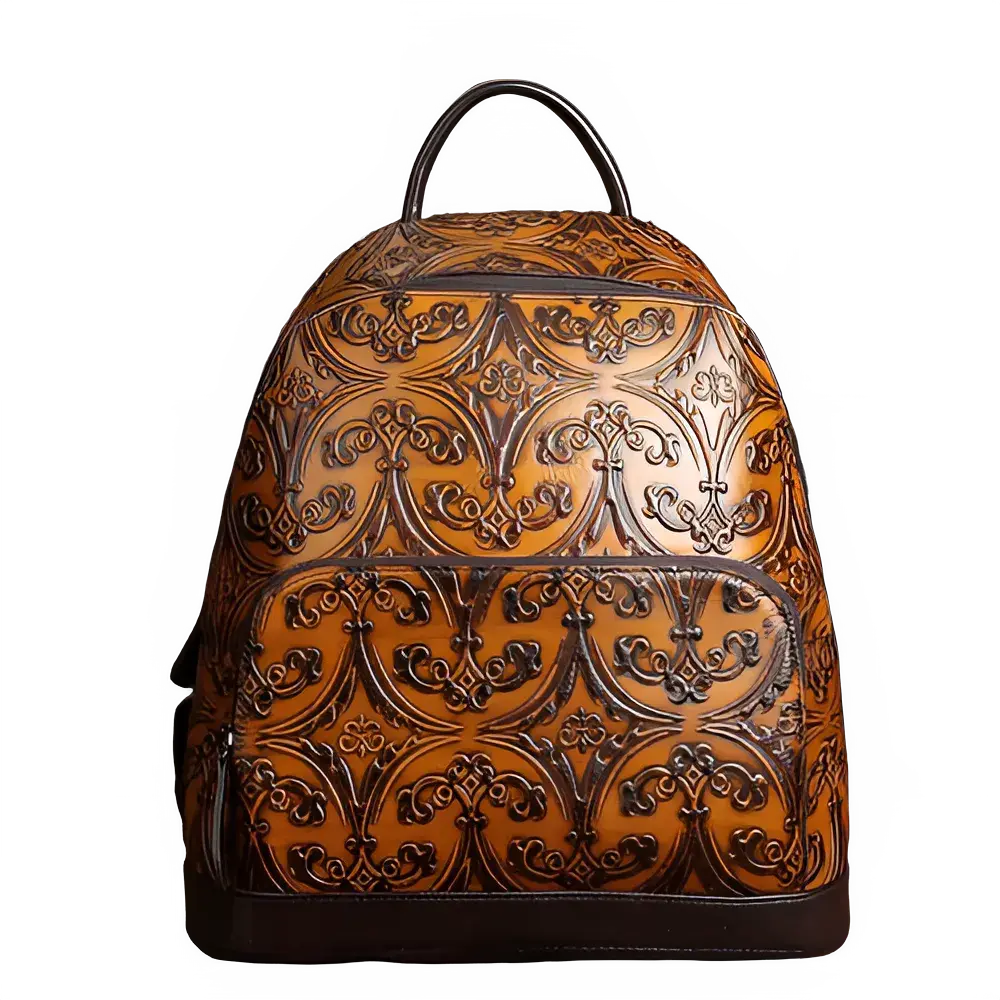 Luxury Brand New Retro Leisure Women Backpacks Shoulder Bag Female Leisure Genuine Leather Backpacks Wipe Color Backpack Solid