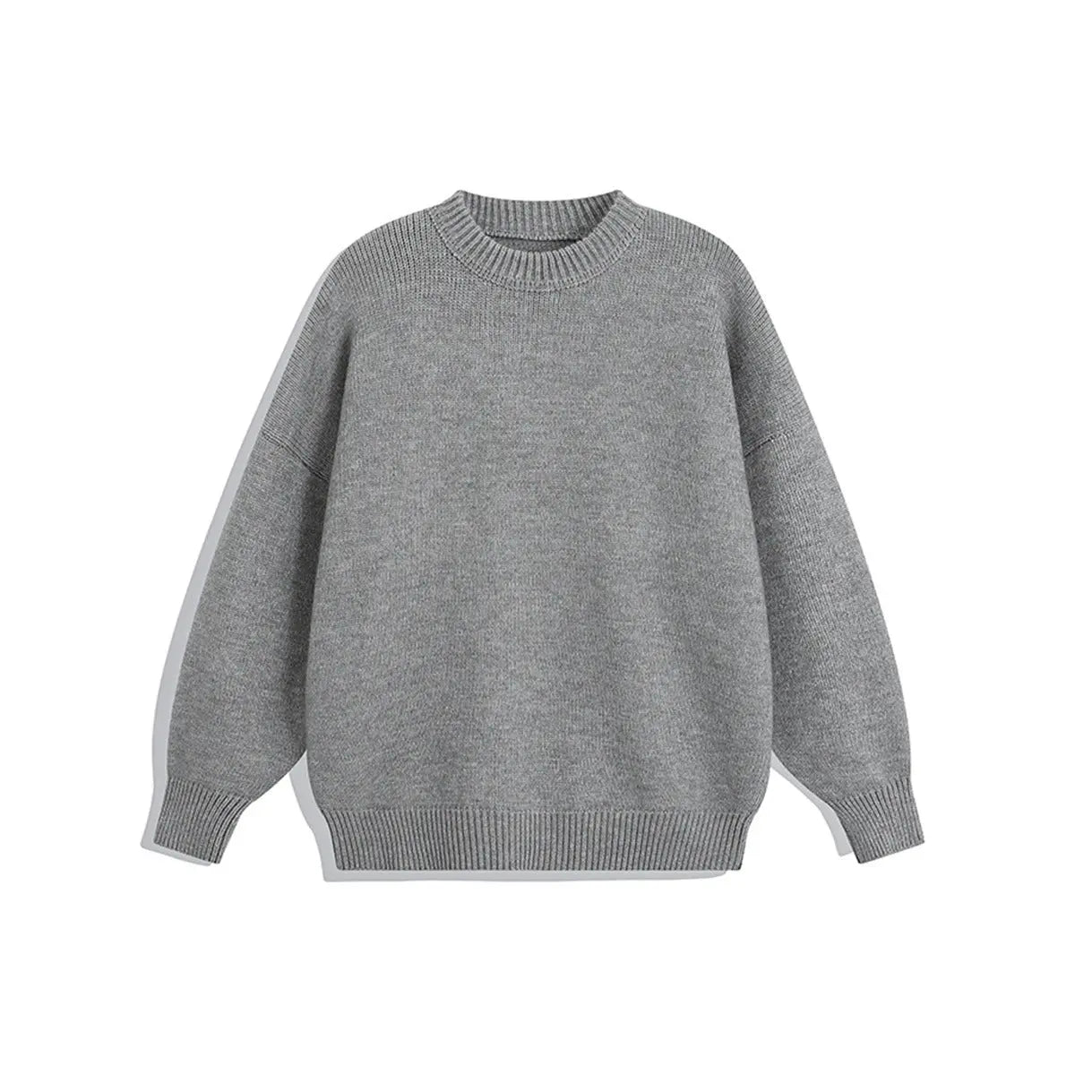 Muted Color Knit Sweater for Men and Women, Autumn Winter Casual Loose Fit Youth Style Couple's Knitwear Markonline