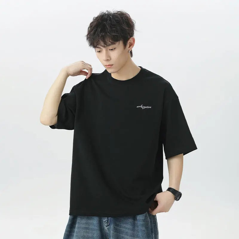 Short sleeved letter embroidered T-shirt for men eprolo