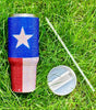 Dark Blue American Flag Star Full Rhinestone Handle Tumbler 40oz Dear-Lover Dropshipping