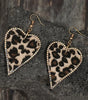 Multicolour Rhinestone Edge Leopard Print Heart Shape Earrings Dear-Lover Dropshipping