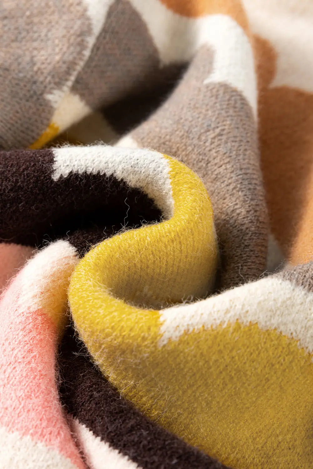 Yellow Wave Striped Balloon Sleeve Drop Shoulder Sweater Dear-Lover Dropshipping