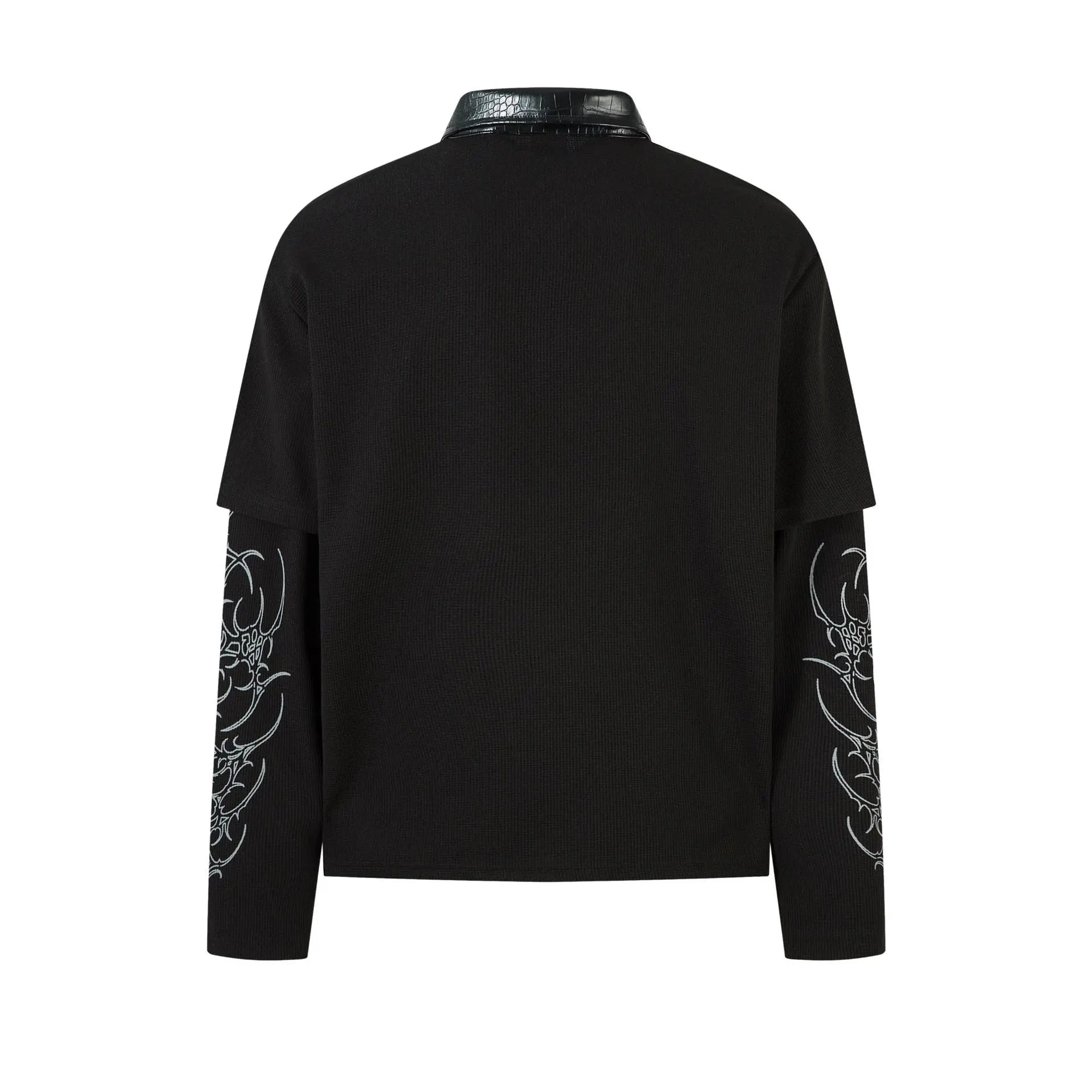 Retro dark fake two polo shirts with a collar T-shirt Markonline