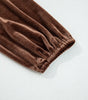 Chicory Coffee Solid Color Velvet V Neck Long Sleeve Tiered Mini Dress Dear-Lover Dropshipping
