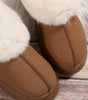 Chestnut Plush Suede Trim Thick Sole Flat Snow Boots Dear-Lover Dropshipping