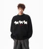 Flocked Dog Pattern Knit Sweater for Men and Women Winter Fashion Brand Loose Warm Knitwear College Style Couple Sweater Markonline