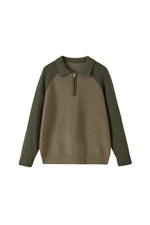 Colorful Half-Zip Pullover Knitwear Men Polo Neck Sweater Markonline