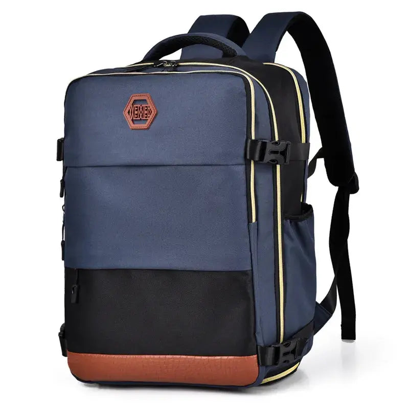 Color Block Multi-Pockets Backpack Bag Markonline