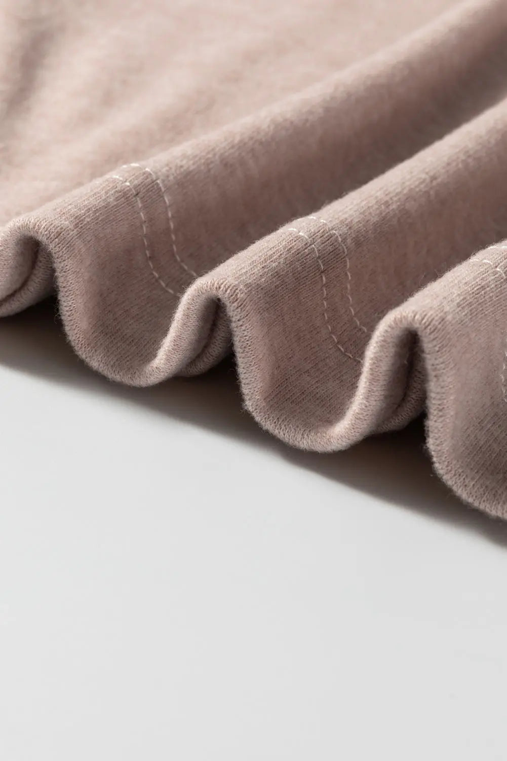 Khaki Colorblock Long Sleeve Crew Neck Top Dear-Lover Dropshipping