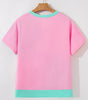 Mint Green Two Tone Half Buttons Collared T Shirt Markonline