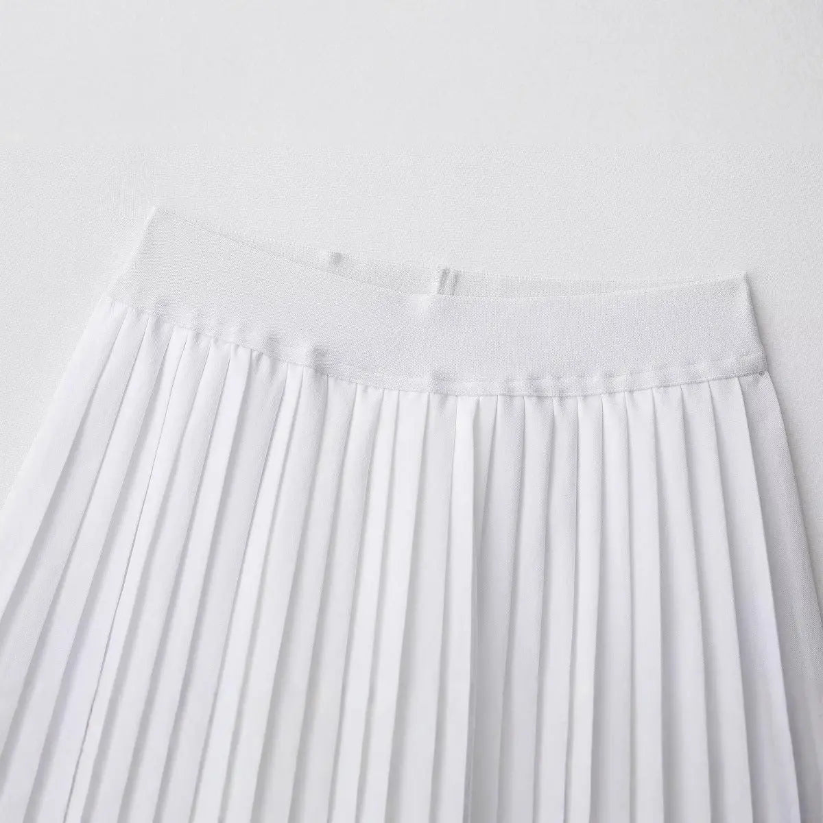 Temperament pleated skirt white A-line short skirt half skirt for women eprolo