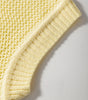 Yellow Solid Color Hollowed Knit Round Neck Sweater Vest Dear-Lover Dropshipping