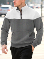 Zipper long sleeved polo shirt for men Markonline