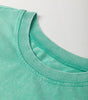 Mint Green Mineral Wash Flower Patchwork Mini T Shirt Dress Markonline