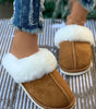 Camel Plush Suede Winter Home Slippers Dear-Lover Dropshipping