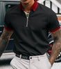 Solid color POLO zipper men's polo shirt T-shirt Markonline
