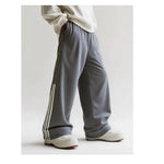 Retro Three Bar Splicing Pendant Pants for Men Markonline