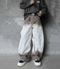 Retro Style Washed Ombre Color Knife-Edge Jeans for Men and Women,  Loose Floor-Length Wide Leg Pants Markonline