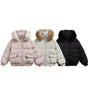 Parka Coat with Hood and Fur Collar Thickened Warm Winter Jacket for Men and Women eprolo