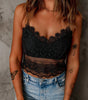 Black Crochet Lace Bralette Crop Top Markonline