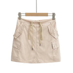Drawstring pocket skirt for women eprolo
