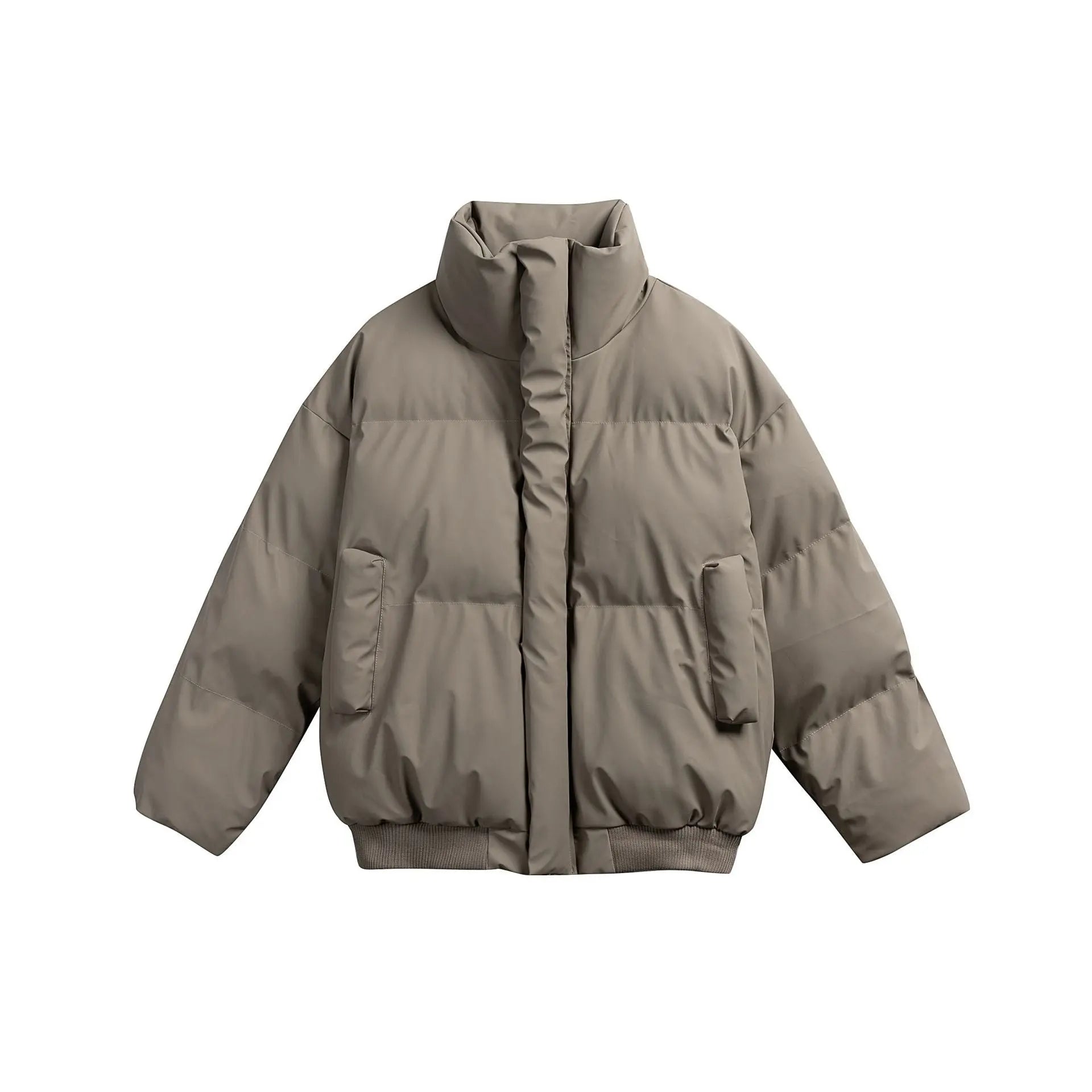 Collar PU Leather Cotton Coat for Men and Women Thick Warm Cotton Jacket Markonline