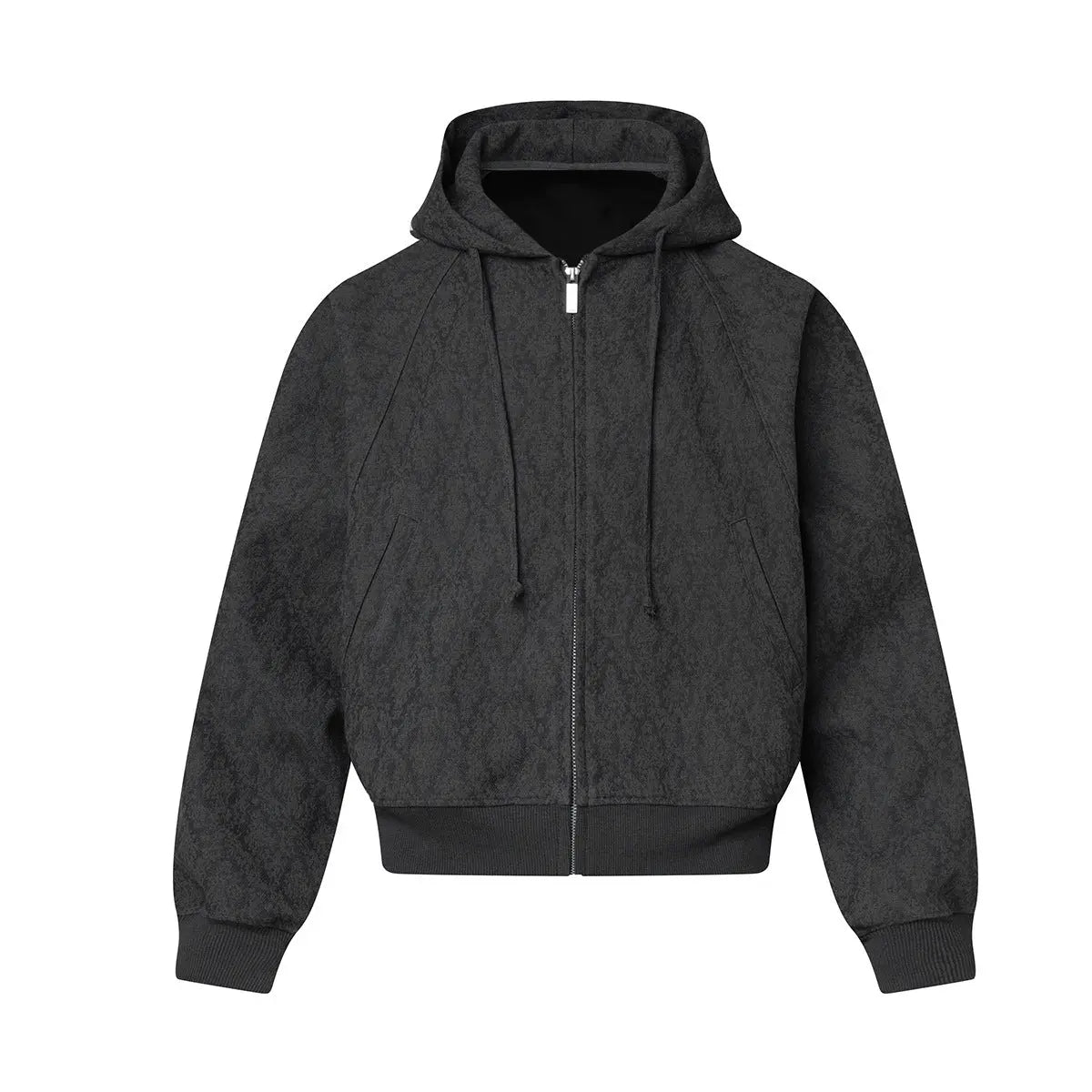 Diamond patterned jacket with zipper sweatshirt for men Markonline