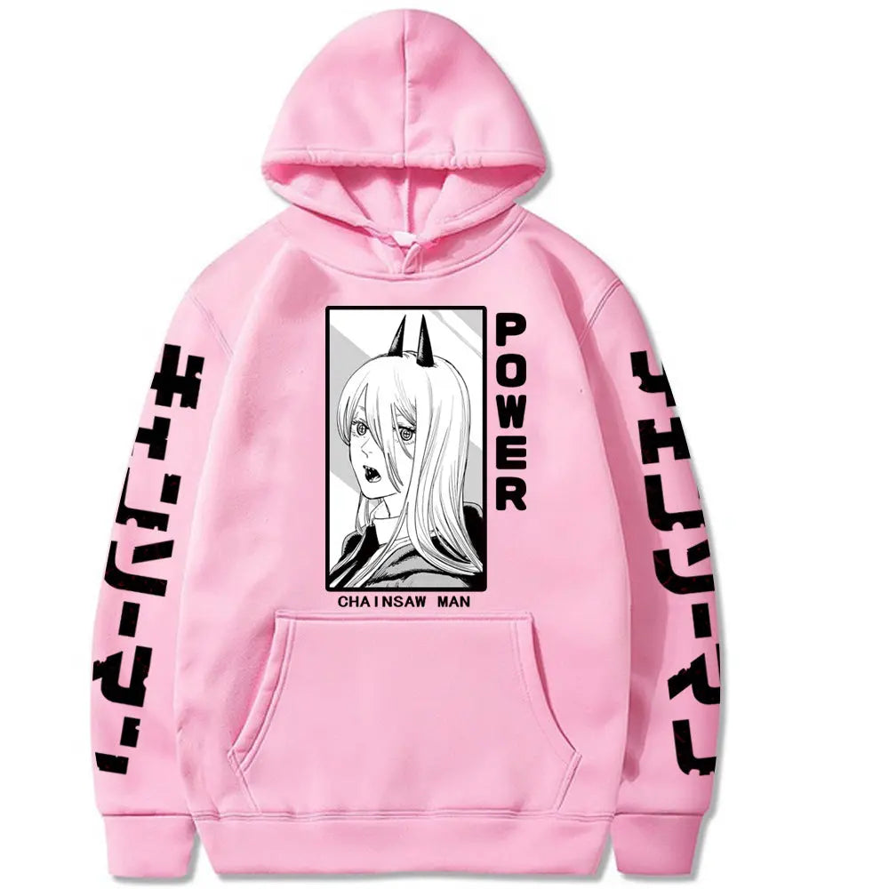 Chainsaw Man Printed Hooded Sweatshirt Markonline