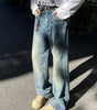 Vintage washed denim jeans for men in autumn Markonline