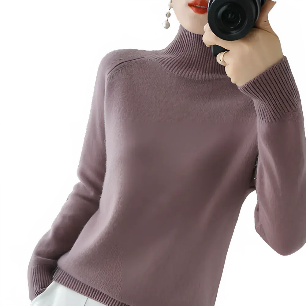 Elegant Women’s Turtleneck Cashmere Sweater