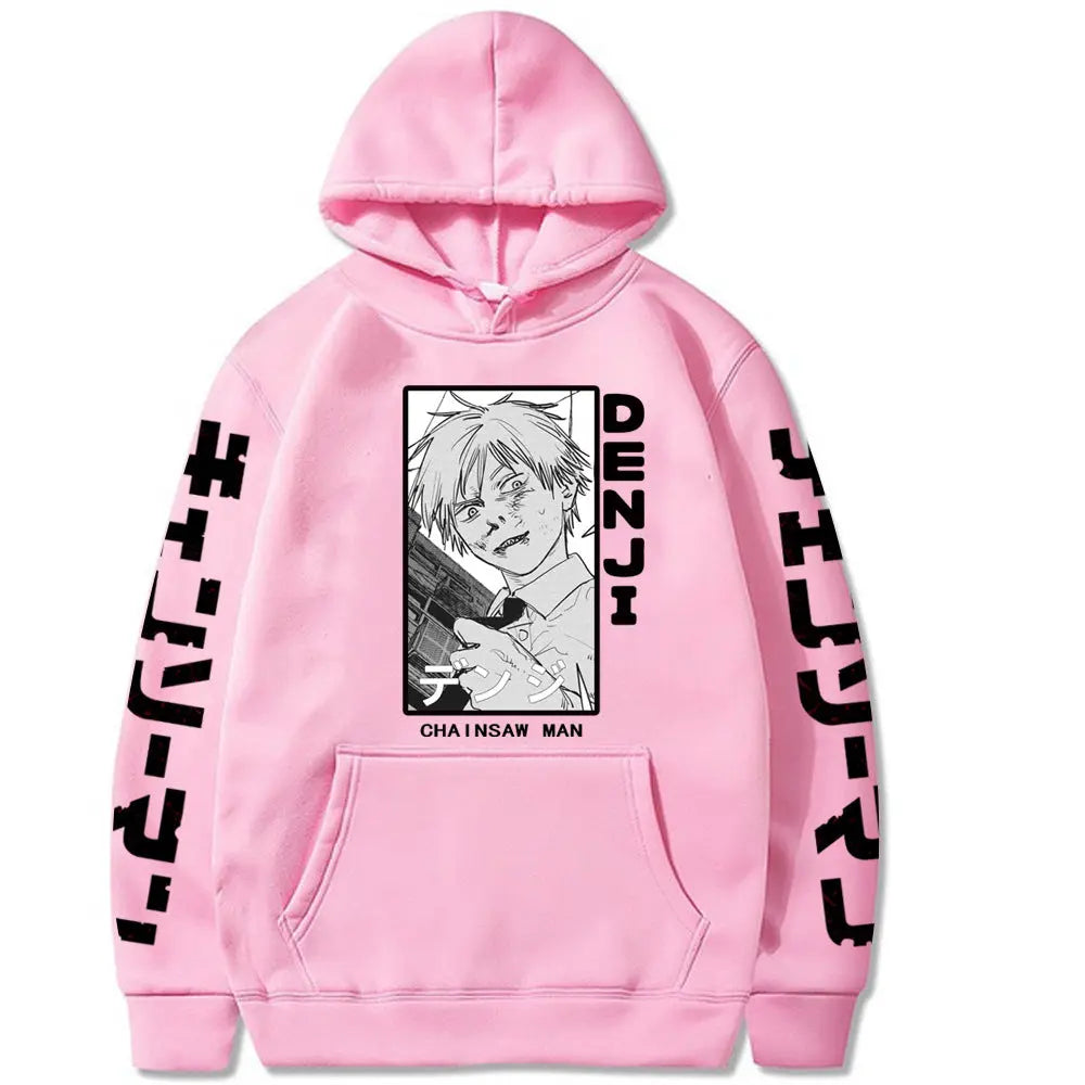 Chainsaw Man Printed Hooded Sweatshirt Markonline