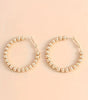 Gold Plated Beads Alloy Hoop Earrings Dear-Lover Dropshipping