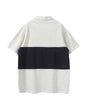 Color blocked patchwork polo shirt men's loose short sleeved shirt Markonline