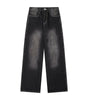 Washed Straight Jeans Men Loose Slimming Design Trousers Markonline