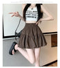 Elastic Waist Bubble Skirt Women Sweet  Slimming A-line Short Skirt Markonline