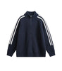 Three stripes with shoulder sleeves and a half high neck sweater for men Markonline