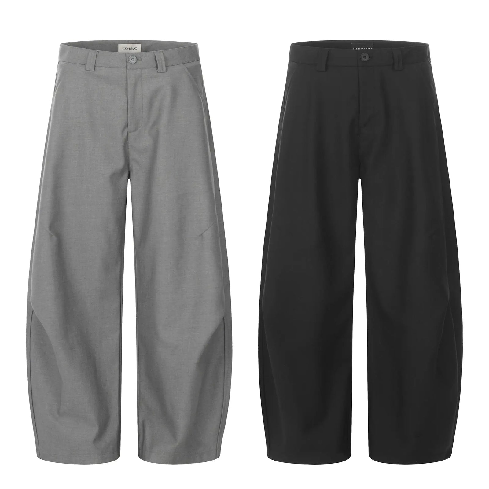 Dress Pants with Tailoring and Pleats Casual Loose Fit for Men and Women